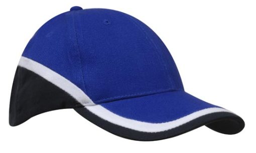 Tri Colour Panel Sports Cap - Image 7