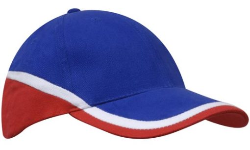 Tri Colour Panel Sports Cap - Image 6