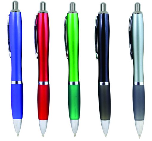 Metallic Curvy Plastic Pen