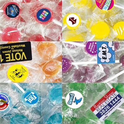 Corporate Colour Lollipops Promotional Confectionery
