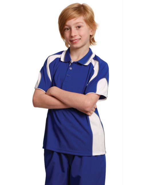 Kids Cool Dry Contrast Polo