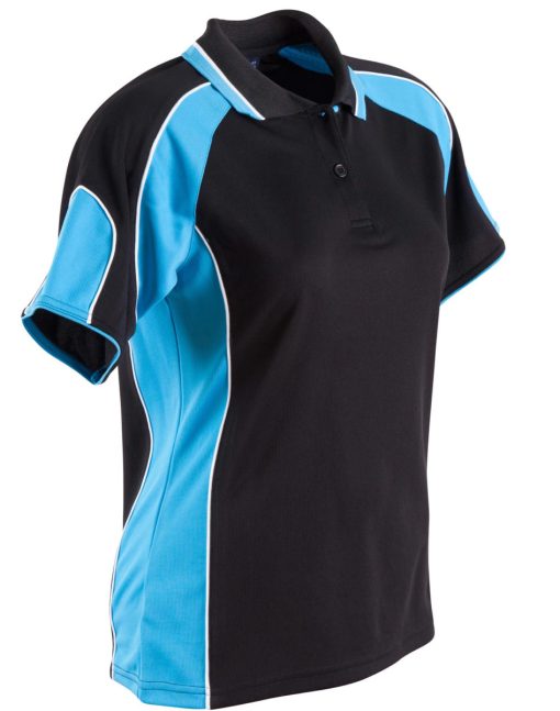 Ladies Cool Dry Contrast Polo - Image 2