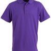 Men's Plain Polo Shirt Purple