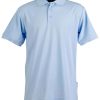 Men's Plain Polo Shirt Sky Blue