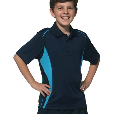 Kids Cool Dry Panel Polo
