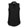 Ladies Madison Sleeveless Blouse - S627LN Black