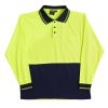 Safety Polo, Cool Dry Long Sleeve - Image 4