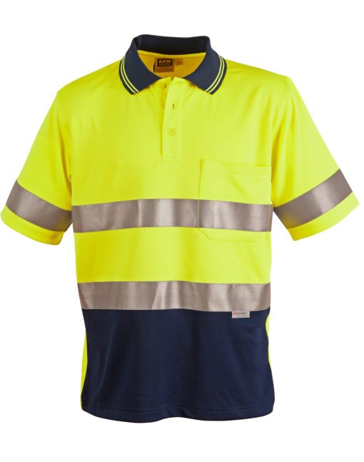 Hi Vis Cool Dry Mesh Polo with 3M Tapes - Image 2