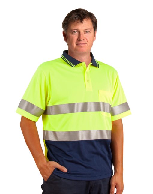 Hi Vis Cool Dry Mesh Polo with 3M Tapes