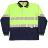 Hi Vis Long Sleeve Polo with 3M Tapes