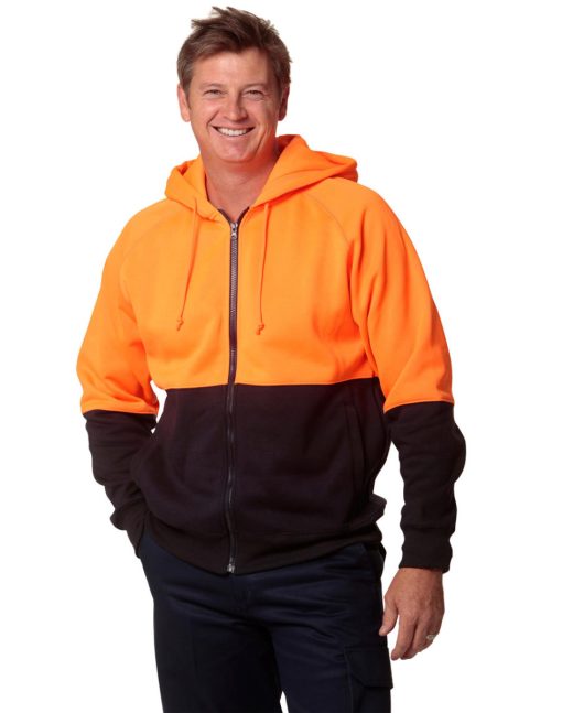 Hi Vis TwoTone Fleece Hoodie