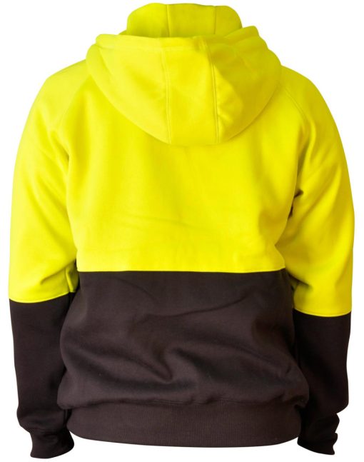 Hi Vis TwoTone Fleece Hoodie - Image 3