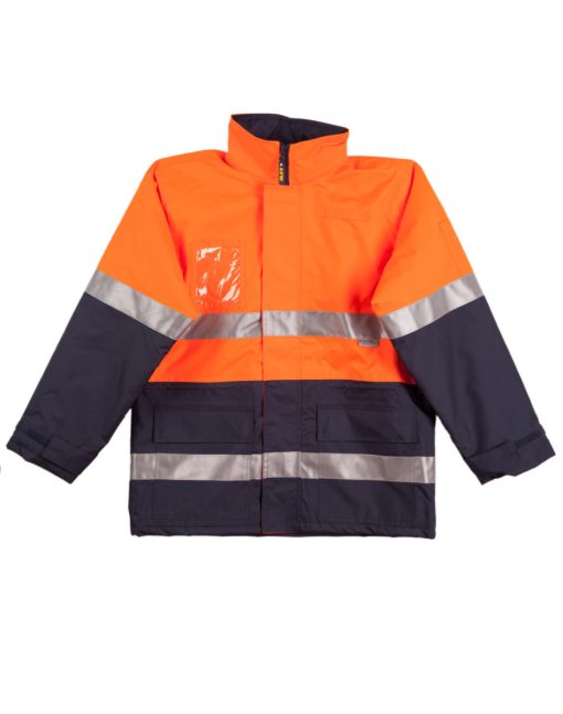 Hi Vis Long Line Jacket With Fleece Lining - Image 2