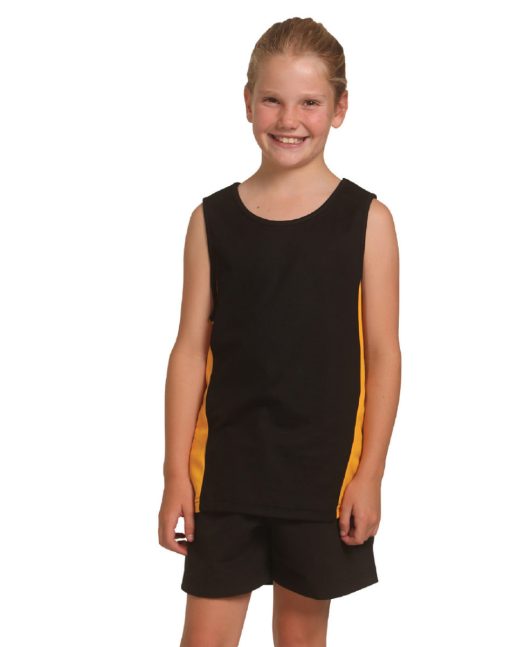 Kids Singlet Cool Dry Cotton